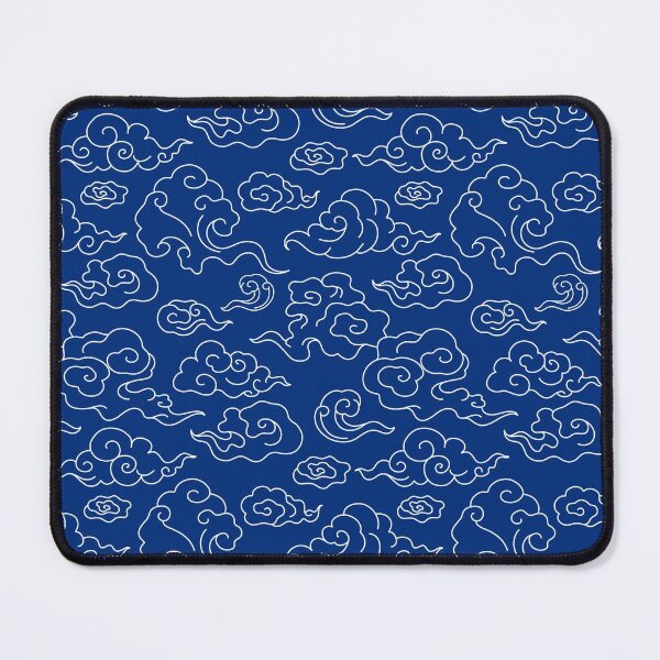 Item preview, Chinese blue background cloud pattern illustration designed and sold by VinCut.