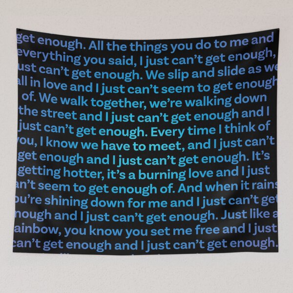 Item preview, Just Can't Get Enough - Depeche Mode (lyrics) v.1 designed and sold by x1brett.