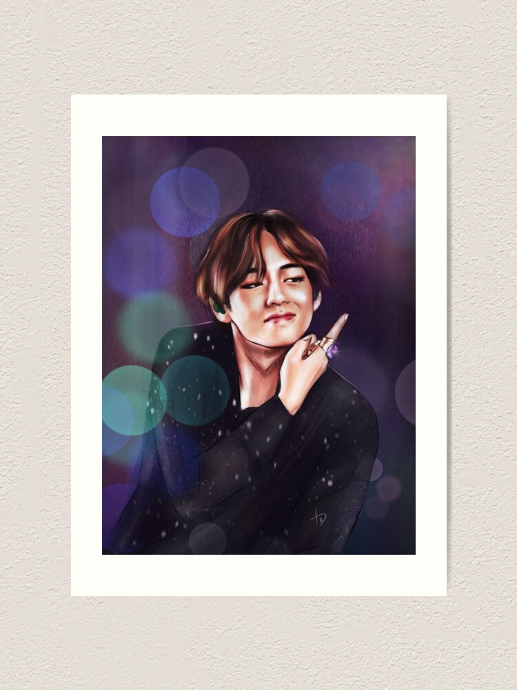 "BTS Kim Taehyung Pied piper" Art Print for Sale by DaHaeHey | Redbubble