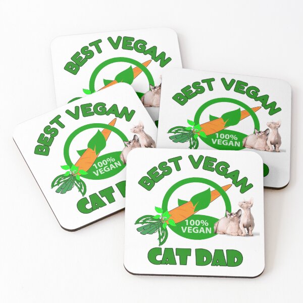 Item preview, Best Vegan Cat Dad Design designed and sold by my-green-gecko.