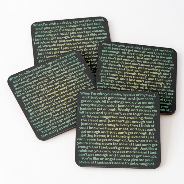 Item preview, Just Can't Get Enough - Depeche Mode (lyrics) v.2 designed and sold by x1brett.