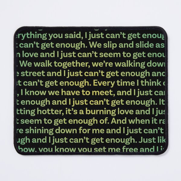 Item preview, Just Can't Get Enough - Depeche Mode (lyrics) v.2 designed and sold by x1brett.