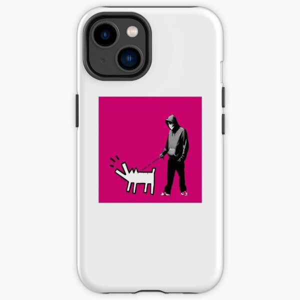 Banksy Choose Your Weapon Magenta iPhone Tough Case