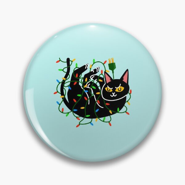 Item preview, black meow winter holidays designed and sold by FMA30.