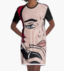 Lichtenstein Graphic T-Shirt Dress