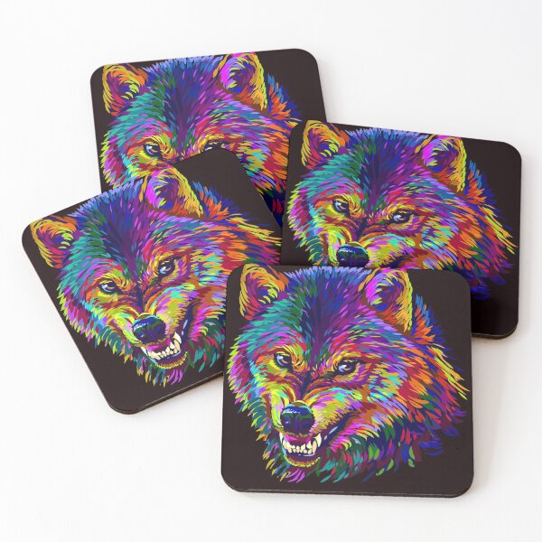 Item preview, Wolf Splash Art Animal Face | Wolf Lover designed and sold by BobbieLane.