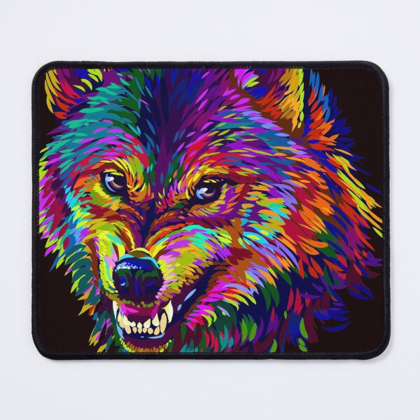 Item preview, Wolf Splash Art Animal Face | Wolf Lover designed and sold by BobbieLane.