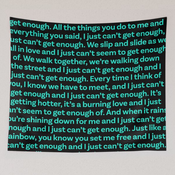 Item preview, Just Can't Get Enough - Depeche Mode (lyrics) v.3 designed and sold by x1brett.