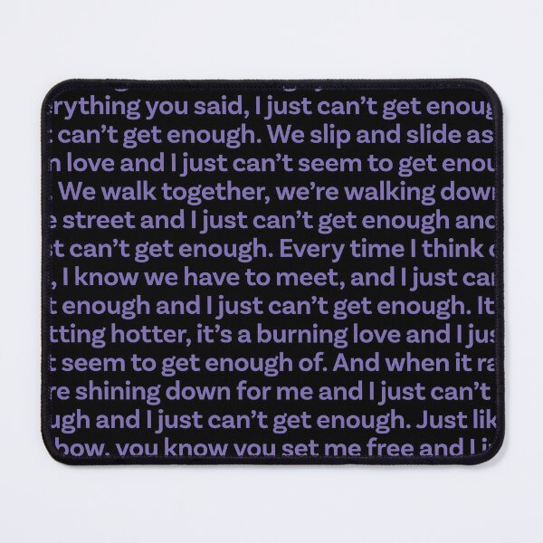 Item preview, Just Can't Get Enough - Depeche Mode (lyrics) v.4 designed and sold by x1brett.