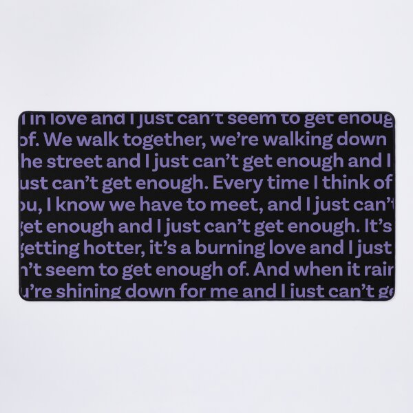 Item preview, Just Can't Get Enough - Depeche Mode (lyrics) v.4 designed and sold by x1brett.