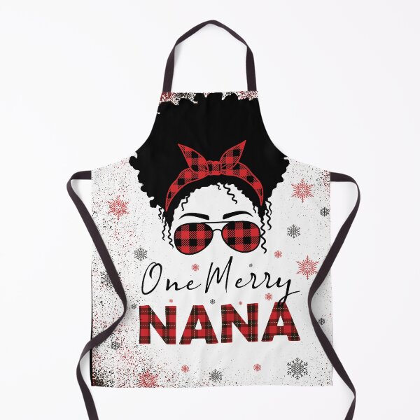 Item preview, Bleached One Merry Nana Messy Bun Buffalo Leopard Christmas designed and sold by abdellaoui.