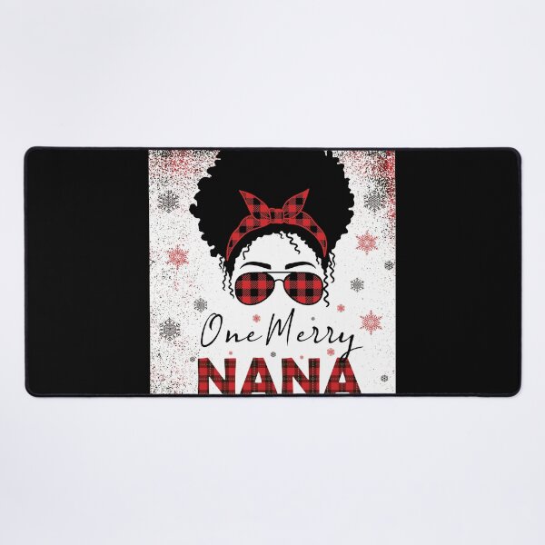 Item preview, Bleached One Merry Nana Messy Bun Buffalo Leopard Christmas designed and sold by abdellaoui.