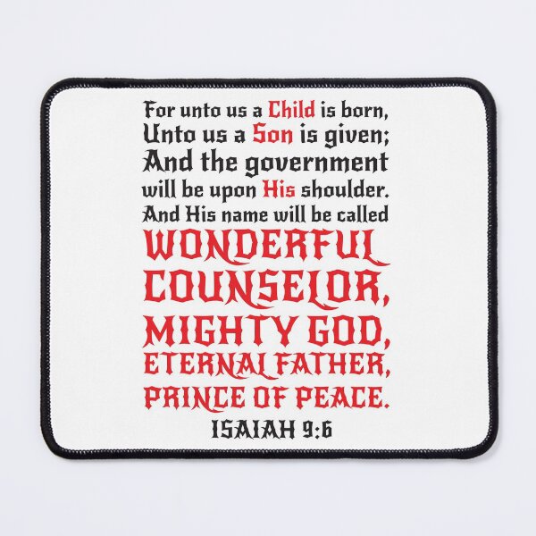 Item preview, Isaiah 9:6 designed and sold by plushism.