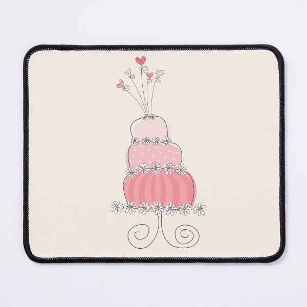 Item preview, Whimsical Sweet Pink Wedding Cake © fatfatin designed and sold by fatfatin.