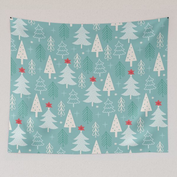 Item preview, Hand-Drawn Christmas Trees Pattern designed and sold by BigAl3D.