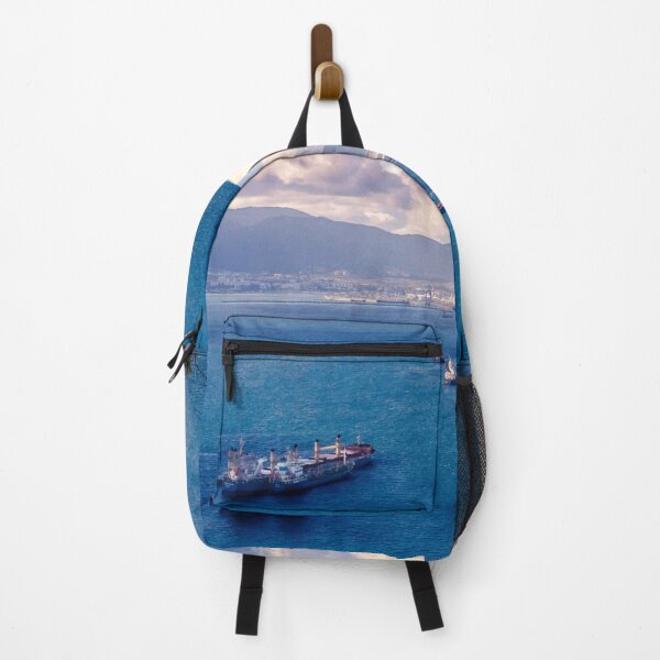 Item preview, Sea View From Gibraltar Ft. Boats & Spanish Coastline designed and sold by SaraMargolis.