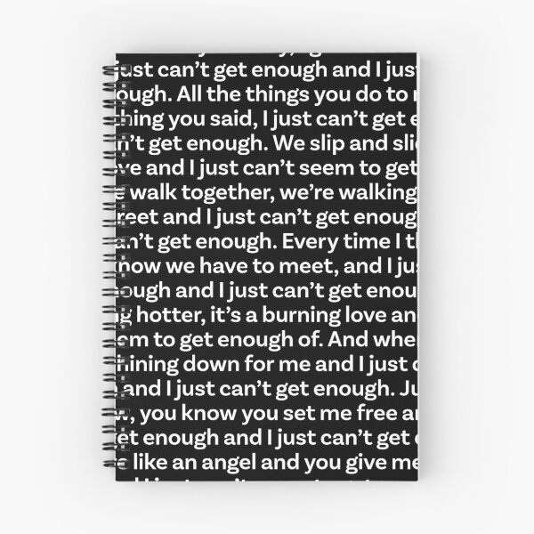 Item preview, Just Can't Get Enough - Depeche Mode (lyrics) v.6 designed and sold by x1brett.