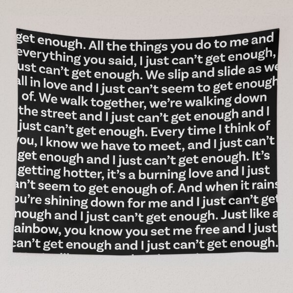 Item preview, Just Can't Get Enough - Depeche Mode (lyrics) v.6 designed and sold by x1brett.