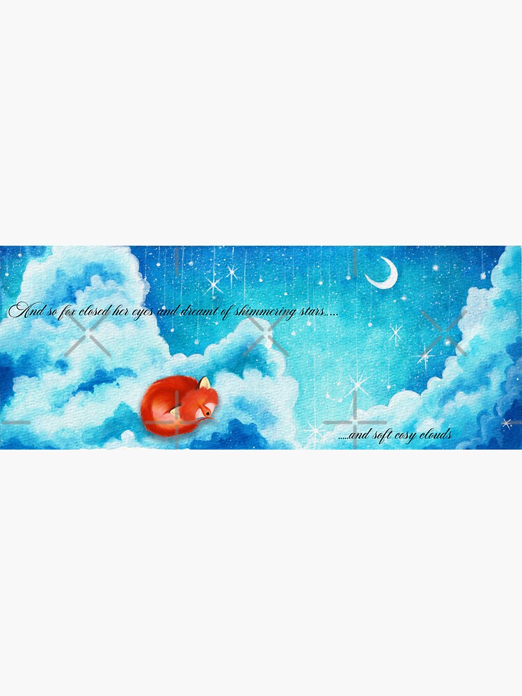 Thumbnail 3 of 3, Sticker, When Foxes Dream designed and sold by BeckmogArt.