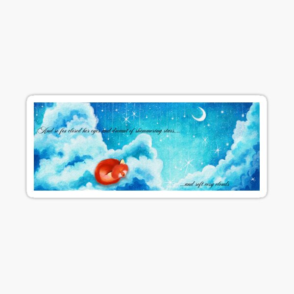 When Foxes Dream Sticker