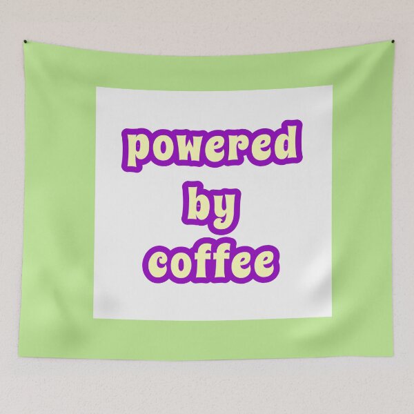 Item preview, powered by coffee designed and sold by isabelladrawing.