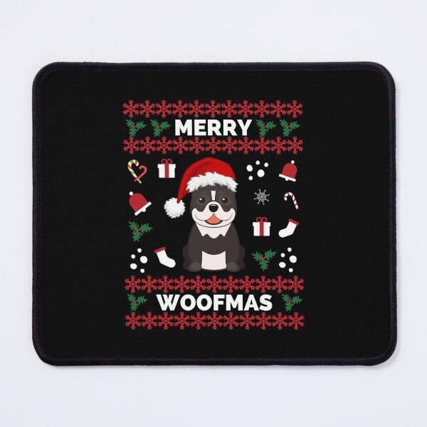 Item preview, Merry Woofmas Pitbull Christmas Holiday - Merry Woofmas Pitbull Charistmas Gift designed and sold by ExploreTheStore.
