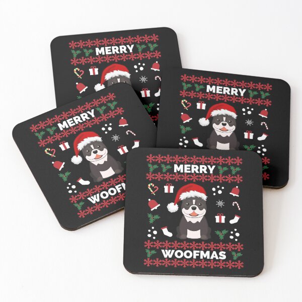 Item preview, Merry Woofmas Pitbull Christmas Holiday - Merry Woofmas Pitbull Charistmas Gift designed and sold by ExploreTheStore.