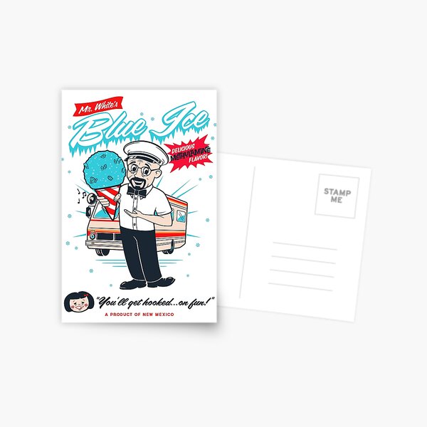 Mr. White's Blue Ice Postcard