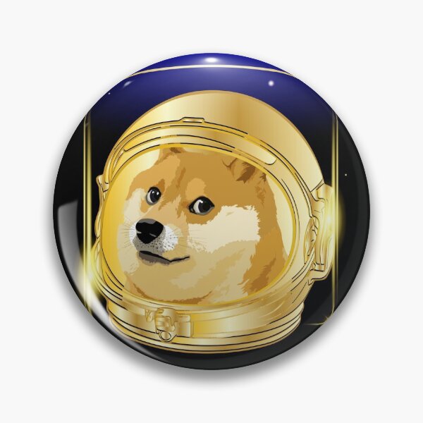 Item preview, Dogecoin to the moon in a space helmet designed and sold by tuji28.