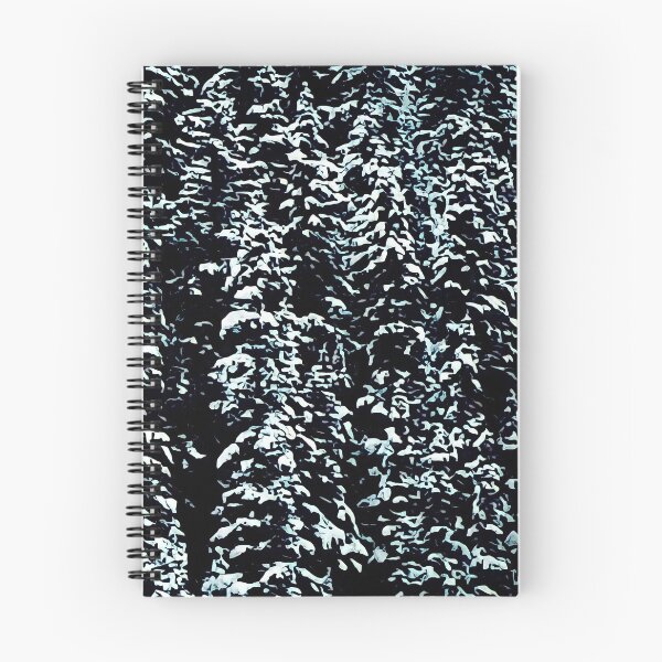 Item preview, Snow pine- pine trees with snow, mountain covered snow nature landscape designed and sold by Mo2mo.