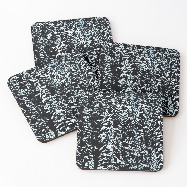 Item preview, Snow pine- pine trees with snow, mountain covered snow nature landscape designed and sold by Mo2mo.