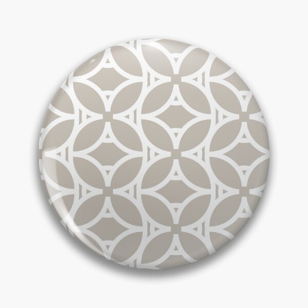 Item preview, Taupe and White Tessellation Line Pattern 37 Pairs Diamond Vogel 2022 Popular Colour Palatine 0370 designed and sold by ColorOfTheYears.