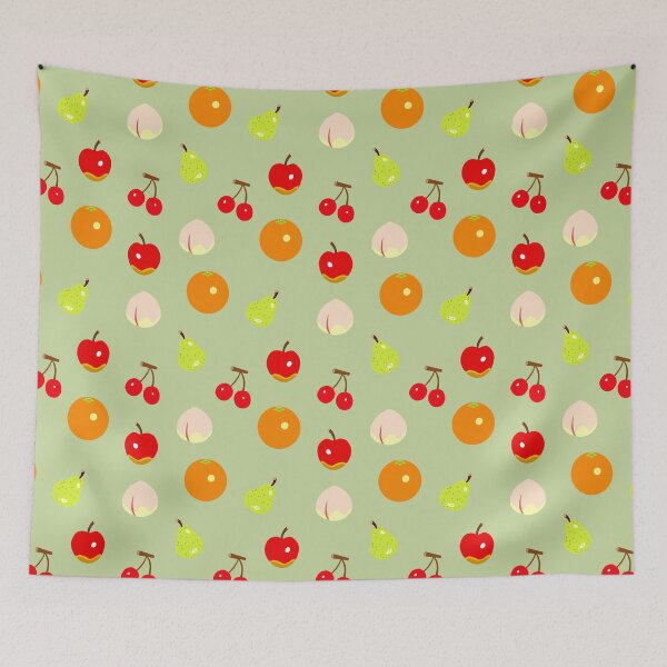 Item preview, Fruit Stickers Repeating Pattern designed and sold by keelsome.