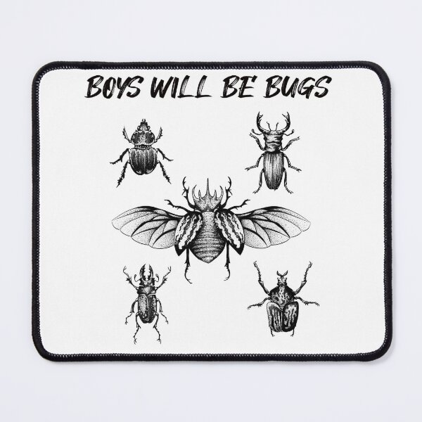 Item preview, Boys Will Be Bugs (with caption) designed and sold by Wyyrmwood.