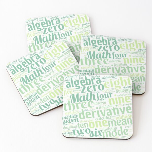 Item preview, Math Word Cloud (Square) designed and sold by Obitez.
