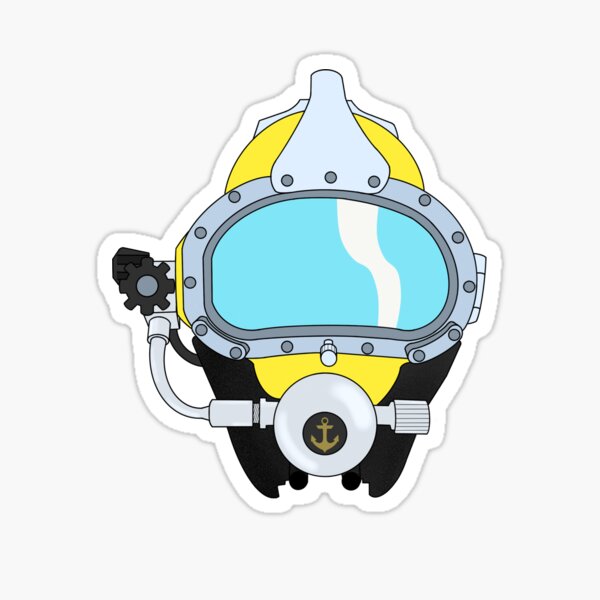 Kirby Morgan Coral Helmet Sticker for Sale by CA37AR