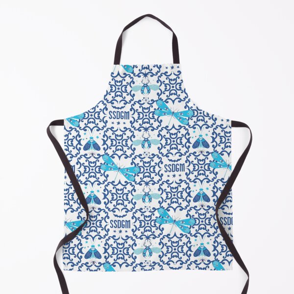 Item preview, Blue & White Moth SSDGM designed and sold by rachelrai.
