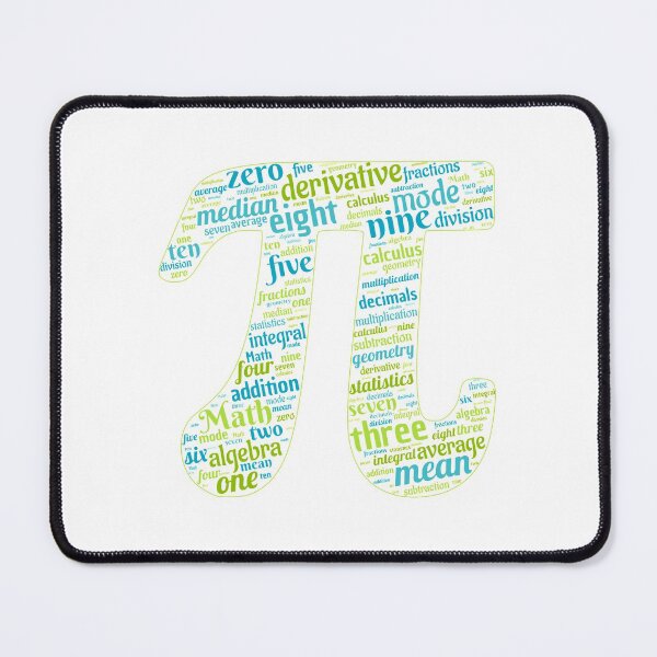 Item preview, Math Word Cloud (Pi) designed and sold by Obitez.