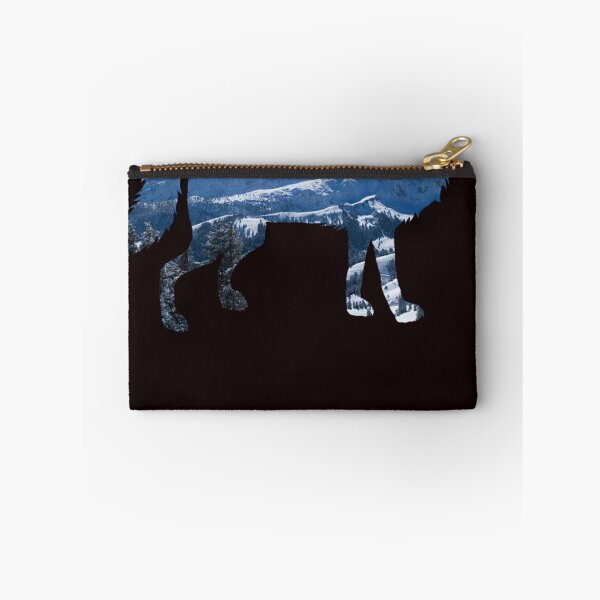 Item preview, Lone Wolf Survives The Mountain Silhouette Art designed and sold by MelisaElder.