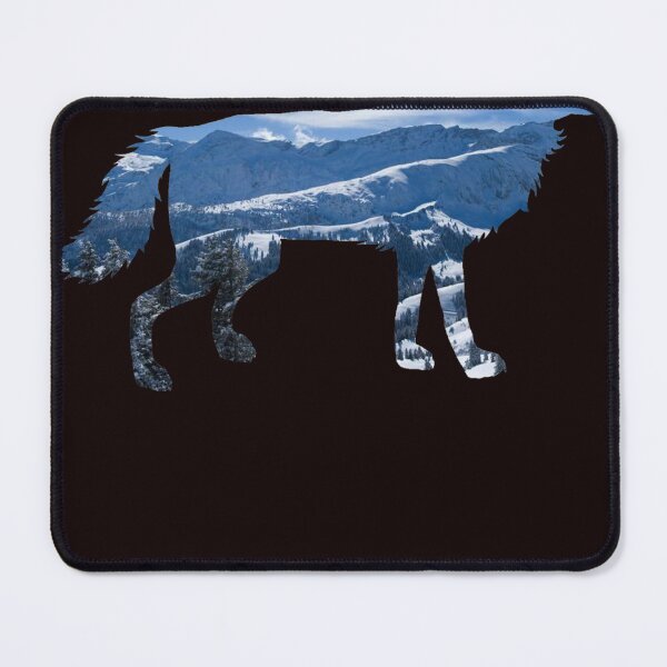 Item preview, Lone Wolf Survives The Mountain Silhouette Art designed and sold by MelisaElder.