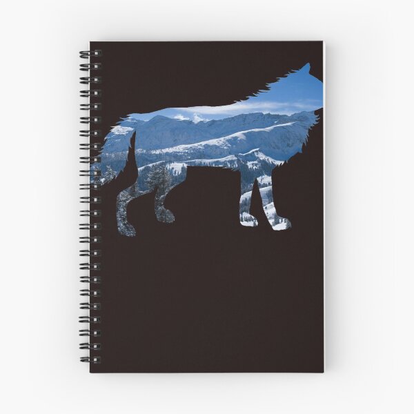 Item preview, Lone Wolf Survives The Mountain Silhouette Art designed and sold by MelisaElder.