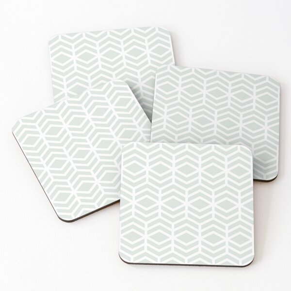 Item preview, Blue Gray and White Chevron Line Shape Pattern Pairs DV 2022 Popular Colour Mellow Blue 0468 designed and sold by ColorOfTheYears.