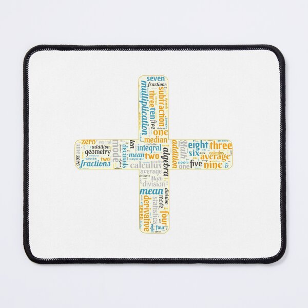 Item preview, Math Word Cloud (Addition Sign) designed and sold by Obitez.