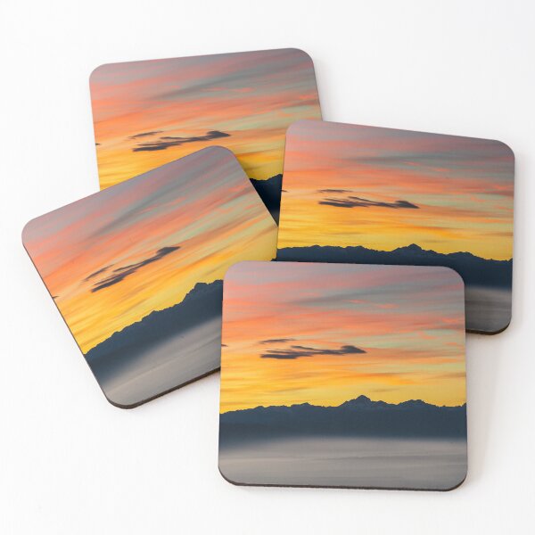 Item preview, Sunset above Triglav foggy valley designed and sold by Patrik Lovrin.