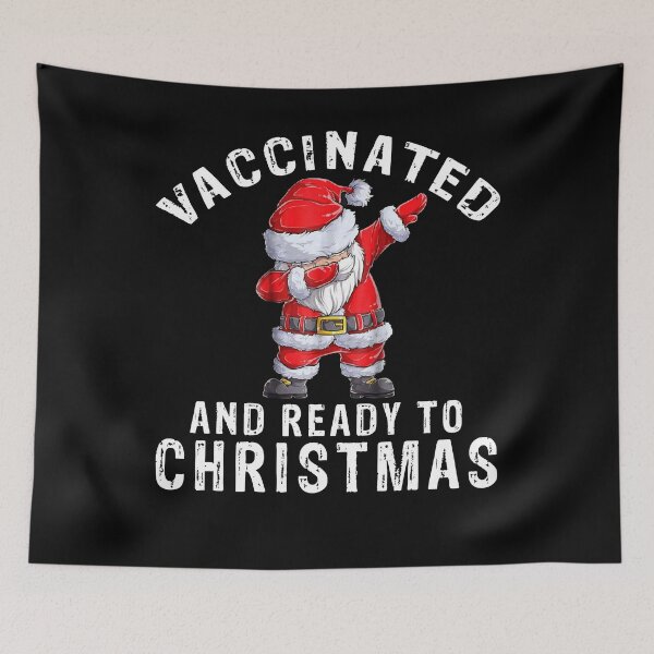 Item preview, Vaccinated And Ready To Christmas Party Santa Claus Vaccines Funny designed and sold by Rachiirt.