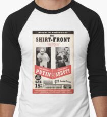 #SHIRT-FRONT (Biffo in Brisvegas) Men's Baseball ¾ T-Shirt