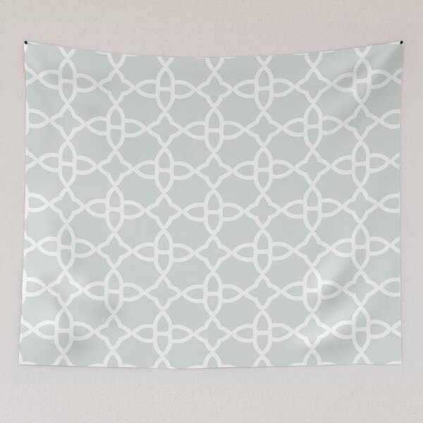 Aperçu de l'œuvre Blue Gray and White Minimal Line Art Pattern 4 Pairs DV 2022 Popular Colour Mellow Blue 0468 créée et vendue par ColorOfTheYears.