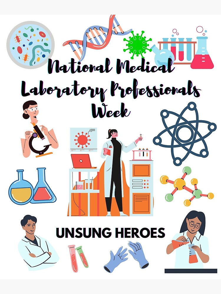 "National Medical Laboratory Professionals Week Unsung heroes white