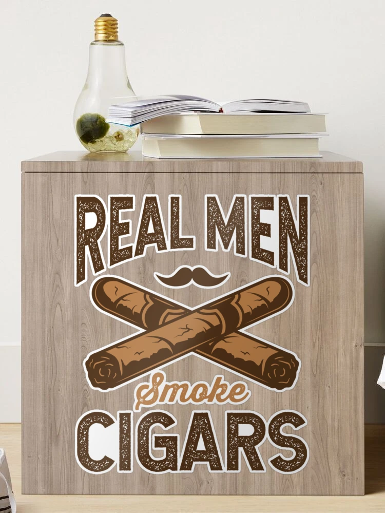 Cigar Coffee Mug Real Men Smoke Cigars Gift for Him Aficionado 15oz Cup