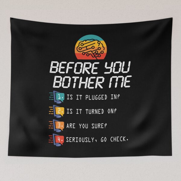 Item preview, Before You Bother Me Funny Tech Support - Techies Day Pullover Hoodie designed and sold by EnglishBallard.